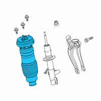 OEM 2022 Lincoln Aviator Air Spring Diagram - LC5Z-3C199-G