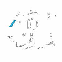 OEM 2008 Lexus LX570 GARNISH Assembly, Front Pillar Diagram - 62210-60310-A1