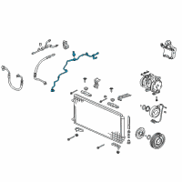 OEM 2006 Acura MDX Pipe, Receiver Diagram - 80341-S3V-A02