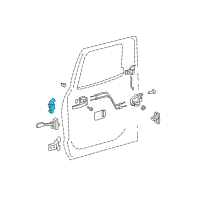 OEM 2020 Toyota Sequoia Upper Hinge Diagram - 68760-0C020