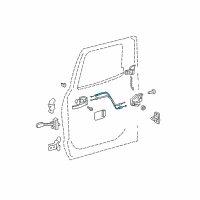 OEM 2015 Toyota Tundra Lock Cable Diagram - 69770-0C040