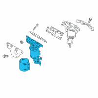 OEM 2018 Lincoln MKX Manifold With Converter Diagram - F2GZ-5G232-C