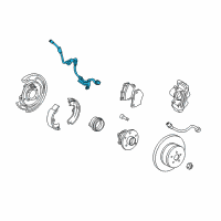 OEM Pontiac Vibe Sensor, Rear Wheel Speed Diagram - 19184321