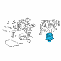 OEM Toyota Sequoia Blower Motor Diagram - 87103-0C022