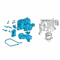 OEM 2004 Toyota Sequoia Heater Assembly Diagram - 87150-0C021