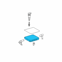 OEM 2003 Pontiac Vibe Module, Powertrain Control Diagram - 94855992