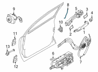 OEM 2020 Nissan Sentra Rod-Key Lock, LH Diagram - 80515-6LE0A