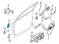 OEM 2021 Nissan Sentra Hinge-Front Door RH Diagram - 80401-6CA0A