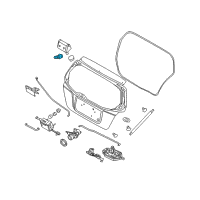 OEM 2004 Chevrolet Aveo Hinge Nut Diagram - 94515132