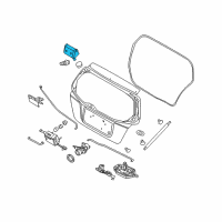 OEM 2004 Chevrolet Aveo Hinge Diagram - 96540877