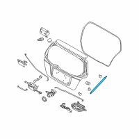 OEM 2009 Pontiac G3 Strut Asm, Lift Gate Diagram - 96540939