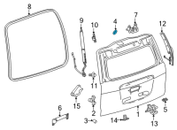 OEM Chevrolet Lift Gate Plug Diagram - 15184051