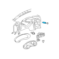 OEM Oldsmobile Cutlass Hazard Switch Diagram - 10359040