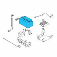 OEM BMW 535i GT Battery, East Penn (Warranty Diagram - 61-21-7-594-976