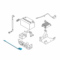 OEM 2011 BMW 750Li Negative Battery Cable Diagram - 61-12-9-223-385