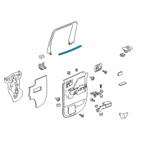 OEM 2019 GMC Sierra 1500 Belt Weatherstrip Diagram - 23229394
