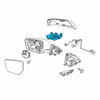 OEM Chevrolet Turn Signal Lamp Diagram - 22936931