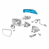 OEM 2018 Chevrolet Impala Mirror Cover Diagram - 22997385