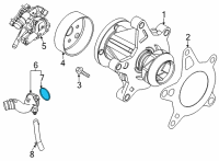 OEM Hyundai Tucson Gasket-Thermostat Housing Diagram - 25623-2M010