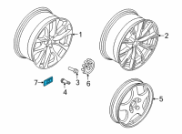 OEM BMW X3 M Badge Diagram - 36-11-2-228-660