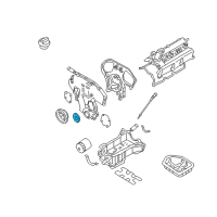 OEM Nissan Xterra Seal-Oil, Crankshaft Front Diagram - 13510-7Y000