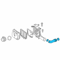 OEM 2005 Cadillac STS Duct Asm-Rear Intake Air (W/ Resonator) Diagram - 25733251