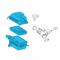 OEM 2008 Toyota Sequoia Cleaner Assy, Air Diagram - 17700-0S010