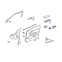 OEM 2010 Honda Accord Switch Assembly, Remote Control Mirror Diagram - 35190-TA0-A11