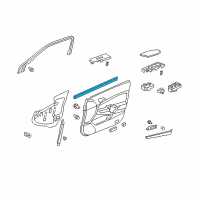 OEM 2012 Honda Accord Weatherstrip, L. FR. Door (Inner) Diagram - 72375-TA5-A01