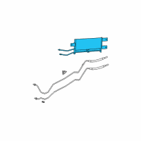 OEM 2004 Dodge Durango Transmission Oil Cooler Diagram - 52029174AA