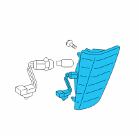 OEM Lexus LX570 Lens & Body, Back-Up Lamp Diagram - 81671-60110