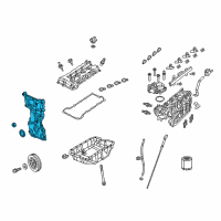 OEM Chrysler 200 Cover-Chain Case Diagram - 5048201AA