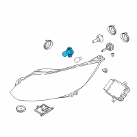 OEM Ford Focus Signal Lamp Bulb Diagram - F1EZ-13466-A