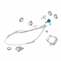 OEM 2013 Ford Focus Lower Beam Bulb Diagram - CM5Z-13N021-A