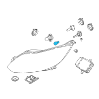 OEM Ford Focus Signal Lamp Bulb Diagram - F5TZ-13466-AA