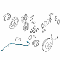 OEM 2015 Nissan Pathfinder Sensor Assembly Anti Ski, Rear Diagram - 47900-3JA0B