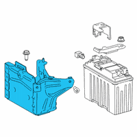 OEM 2021 Toyota GR Supra Battery Tray Diagram - 74410-WAA01