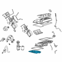 OEM 2000 BMW X5 Engine Oil Pan Diagram - 11-13-7-500-210