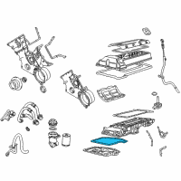 OEM 2003 BMW X5 Engine Oil Pan Gasket Diagram - 11-13-7-500-261