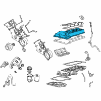 OEM 2000 BMW 740iL Rocker Box Cover Right Diagram - 11-12-1-703-172