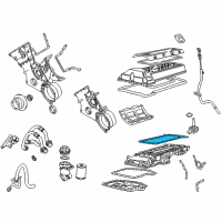 OEM 2000 BMW X5 Engine Oil Pan Gasket Diagram - 11-13-7-500-260