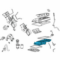 OEM BMW X5 Engine Upper Oil Pan Diagram - 11-13-7-500-524