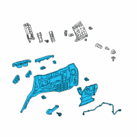 OEM 2019 Toyota Land Cruiser Quarter Trim Panel Diagram - 62520-60A30-E1