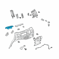 OEM 2013 Toyota Land Cruiser Cup Holder Diagram - 66992-60010-A1