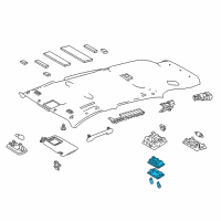 OEM 2016 Toyota RAV4 Map Lamp Assembly Diagram - 81260-52120-B0
