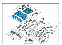 OEM 2022 Ford Bronco Sport PAN ASY - FLOOR Diagram - LX6Z-7811215-M