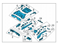 OEM 2021 Ford Bronco Sport PAN ASY - FLOOR Diagram - LX6Z-7811215-K