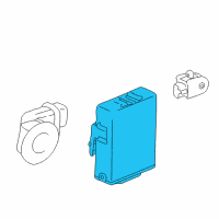 OEM Lexus LS430 Clearance Warning Computer Assembly Diagram - 89340-50020