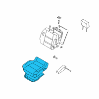 OEM 2010 Nissan Titan Cushion Assembly - Front Seat Diagram - 87300-ZT00A