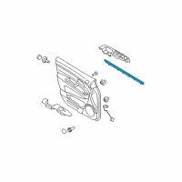 OEM 2008 Kia Rondo WEATHERSTRIP-Front Door Belt Inside Diagram - 823411D000S8